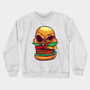 Monster  burger illustration Crewneck Sweatshirt